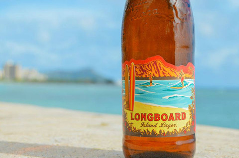 ハワイ　ビール　ロングボード