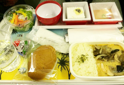 JAL ハワイ 機内　食事